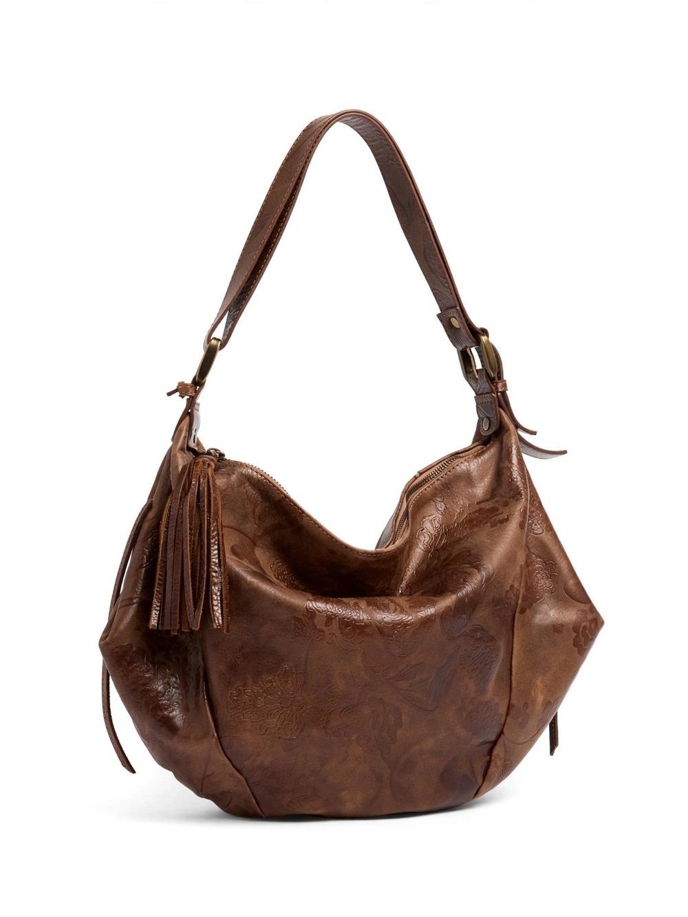 Italian artisan leather Slouchy hobo shoulder bag